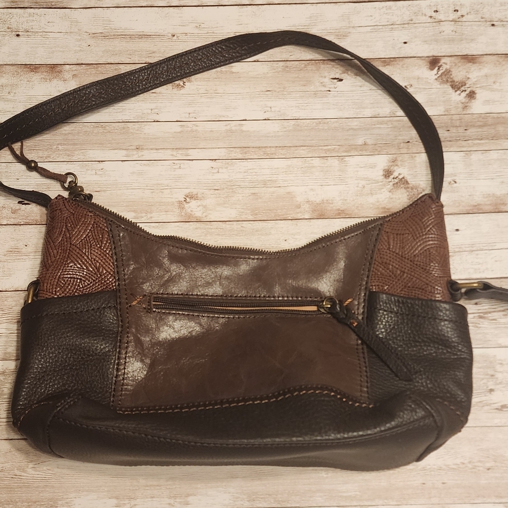 The Sak Brown Leather Shoulder Bag